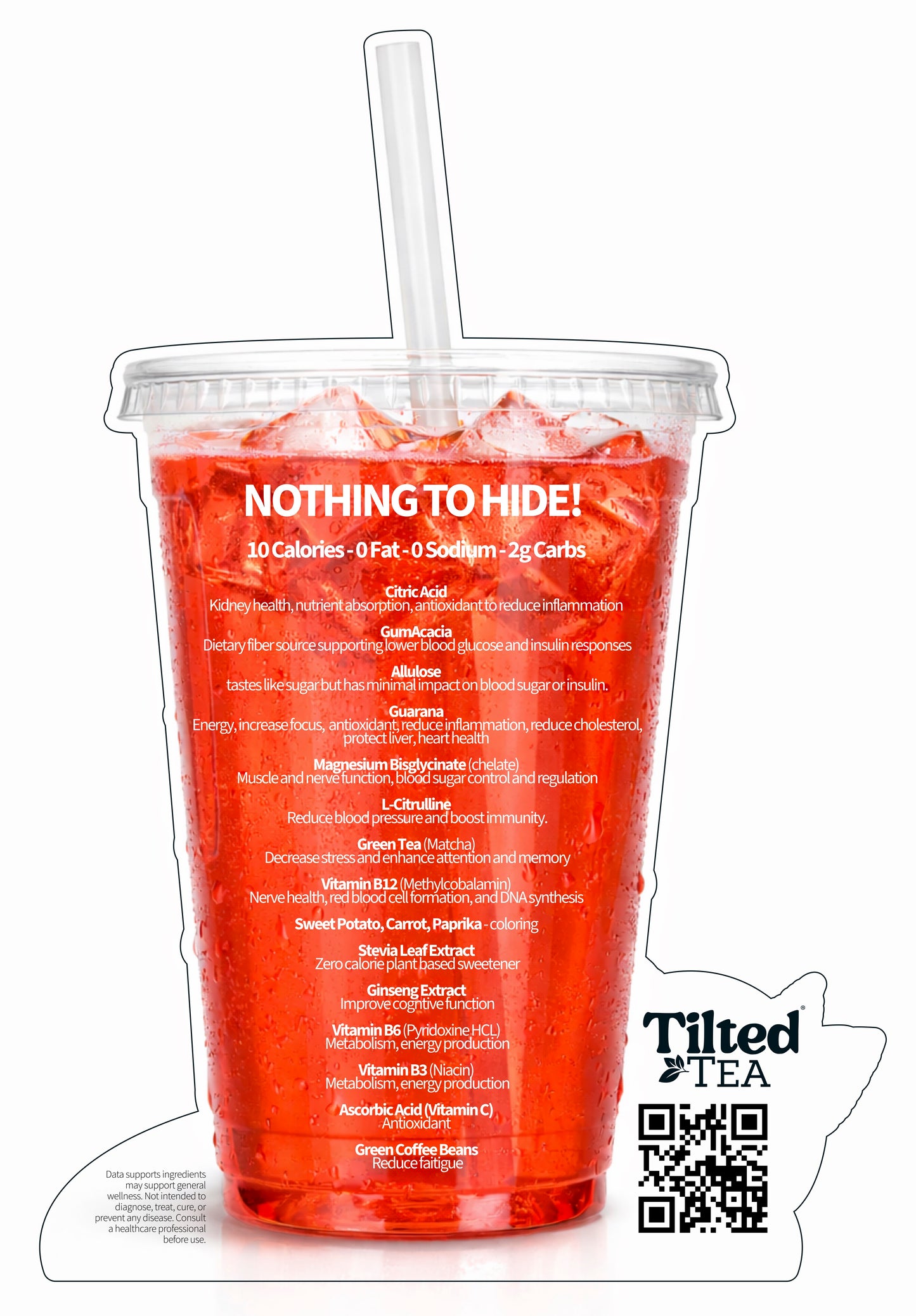 Counter Top Cup with Ingredients