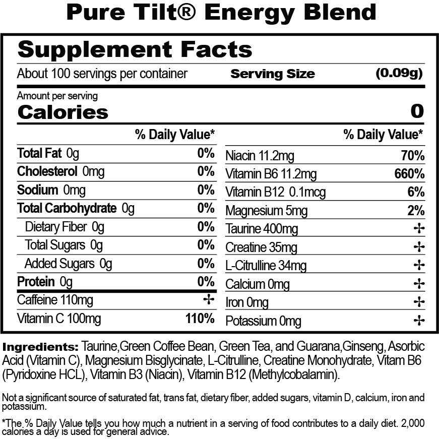 Pure Tilt Energy Blend
